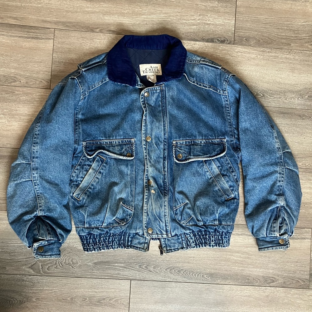 Vintage ash creek trading Jean jacket